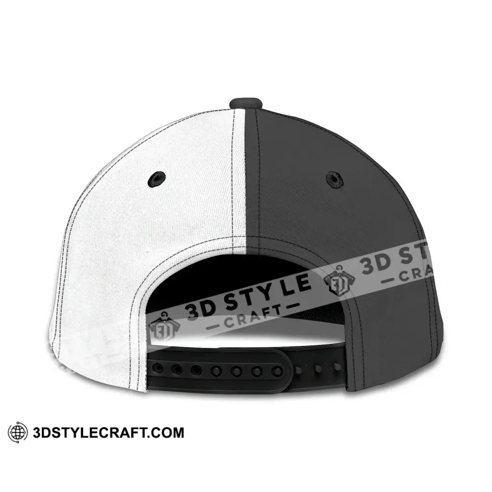 Personalized Cap Customized Classic Cap Couple Black And White Chess CLASSIC CAP / UNIVERSAL FIT Cap