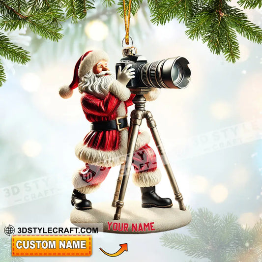Photographer Christmas Home Decor Ornament Personalized