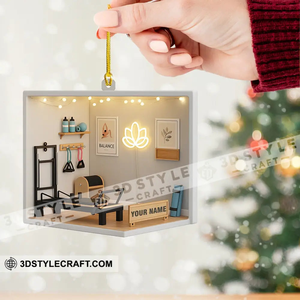 Pilates Corner Home Decor Christmas Ornament Personalized Ornament Ornament