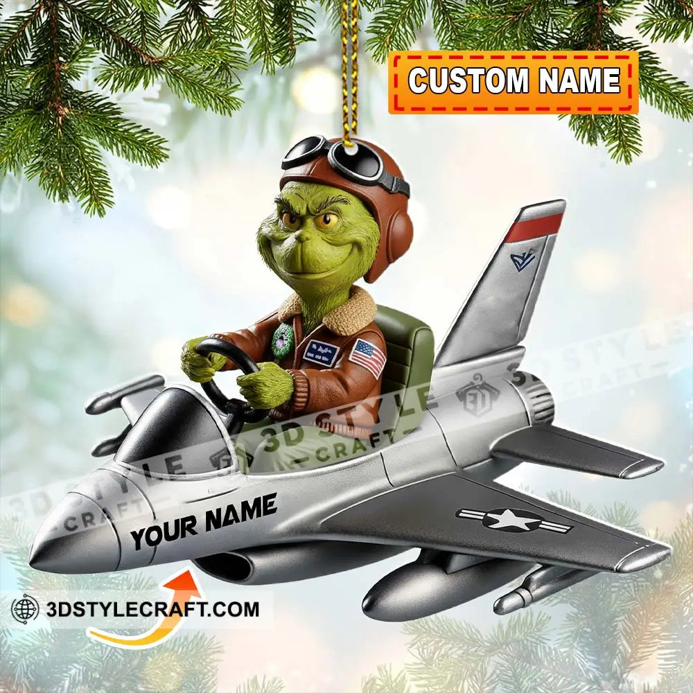 Pilot Home Decor Christmas Ornament Personalized Ornament 3.54’’ / 1 Ornament Ornament