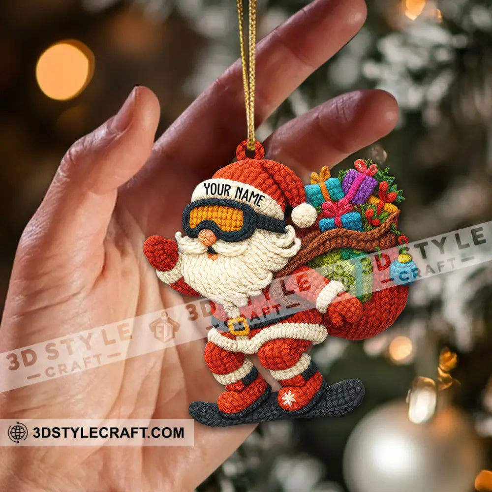 Santa Coming Home Decor Christmas Ornament Personalized Ornament Ornament