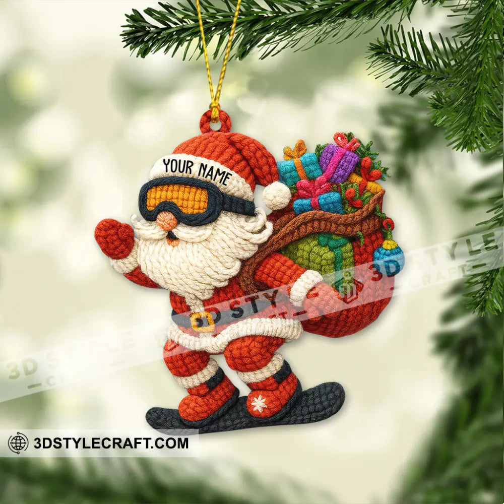 Santa Coming Home Decor Christmas Ornament Personalized Ornament Ornament