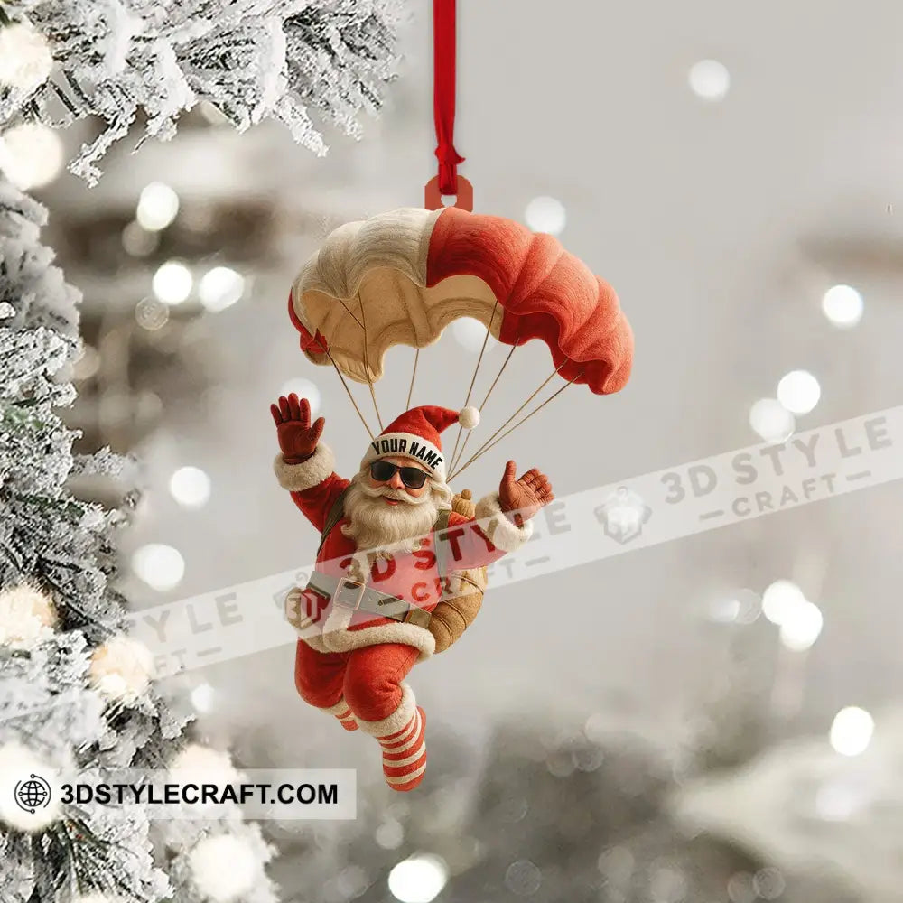 Skydiving Home Decor Christmas Ornament Personalized Ornament Ornament