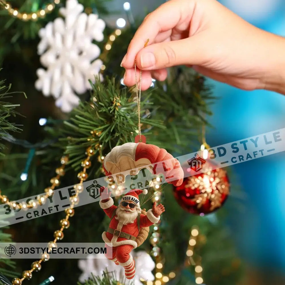 Skydiving Home Decor Christmas Ornament Personalized Ornament Ornament