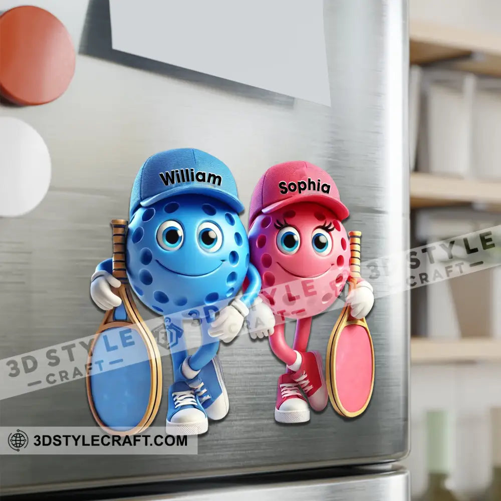 Sporty Couple Fridge Magnet - Personalized