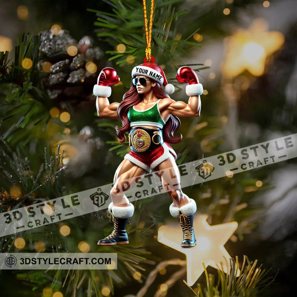 Strong Woman Home Decor Christmas Ornament Personalized