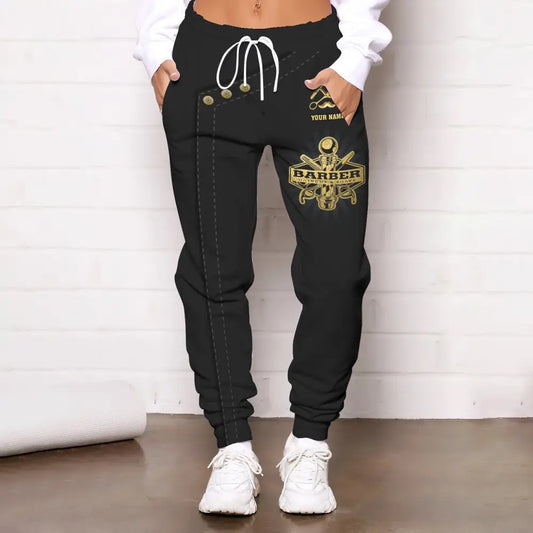 Unisex Clothing Custom Barber Jogger Sportwear Pants For Men And Women