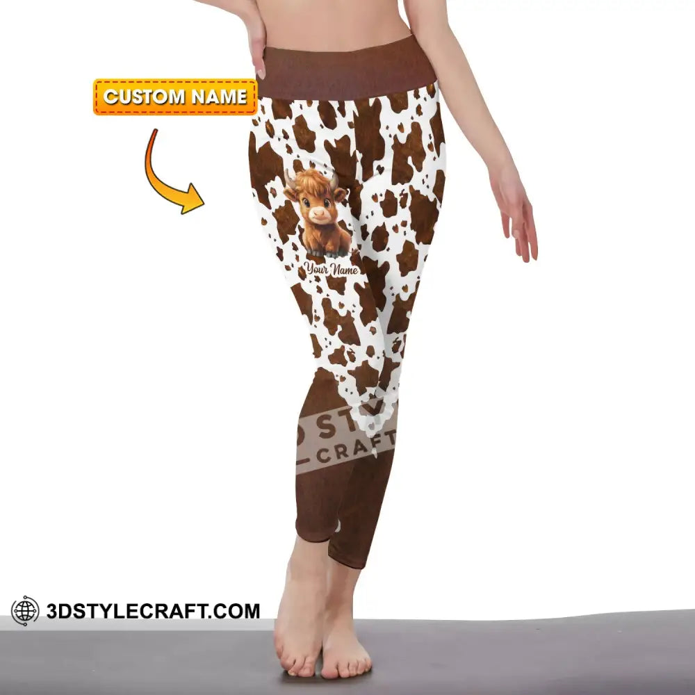 Unisex Pants - Custom Text Pants Scotland Highland Cow Pants