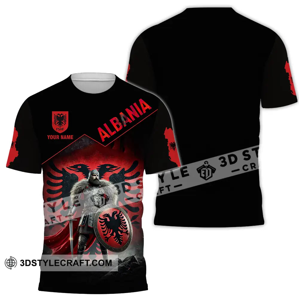 Unisex Shirt - Custom Albania Warrior Shirt T-shirt
