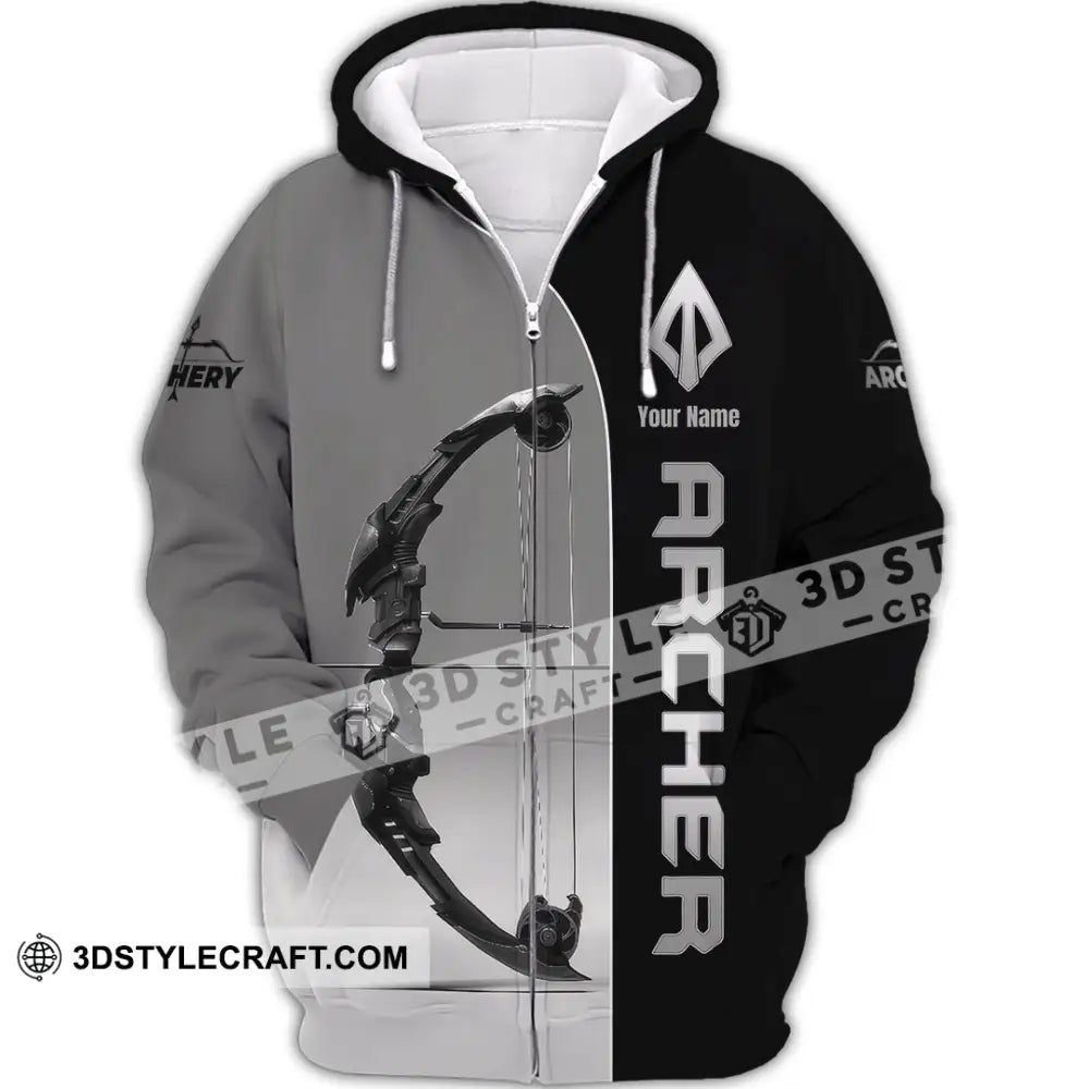 Unisex Shirt - Custom Archer Shirt Zipper Hoodie / S T-shirt