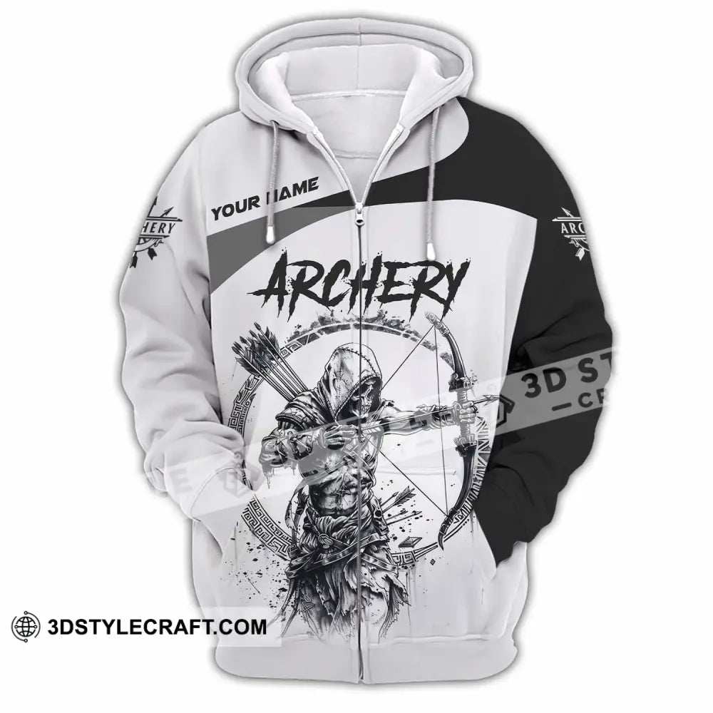 Unisex Shirt - Custom Archery Shirt Zipper Hoodie / S T-shirt