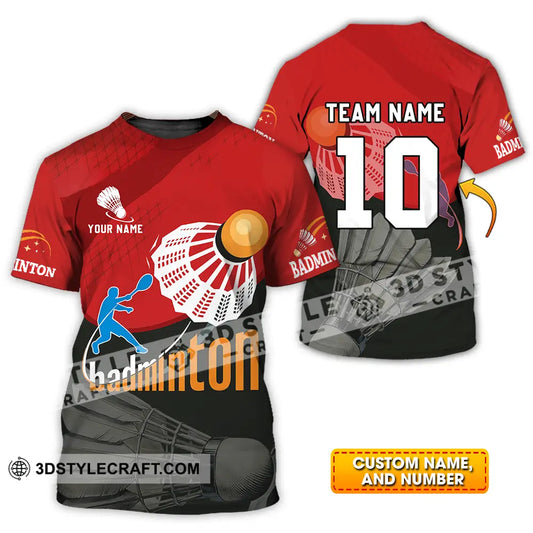 Unisex Shirt - Custom Badminton Player Shirt T-shirt