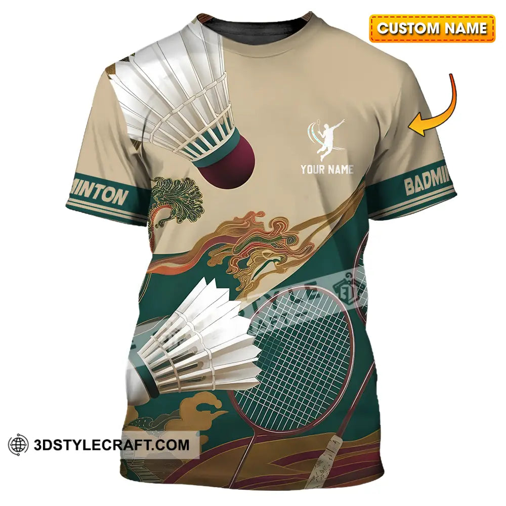 Unisex Shirt Custom Badminton Sport Shirt T shirt