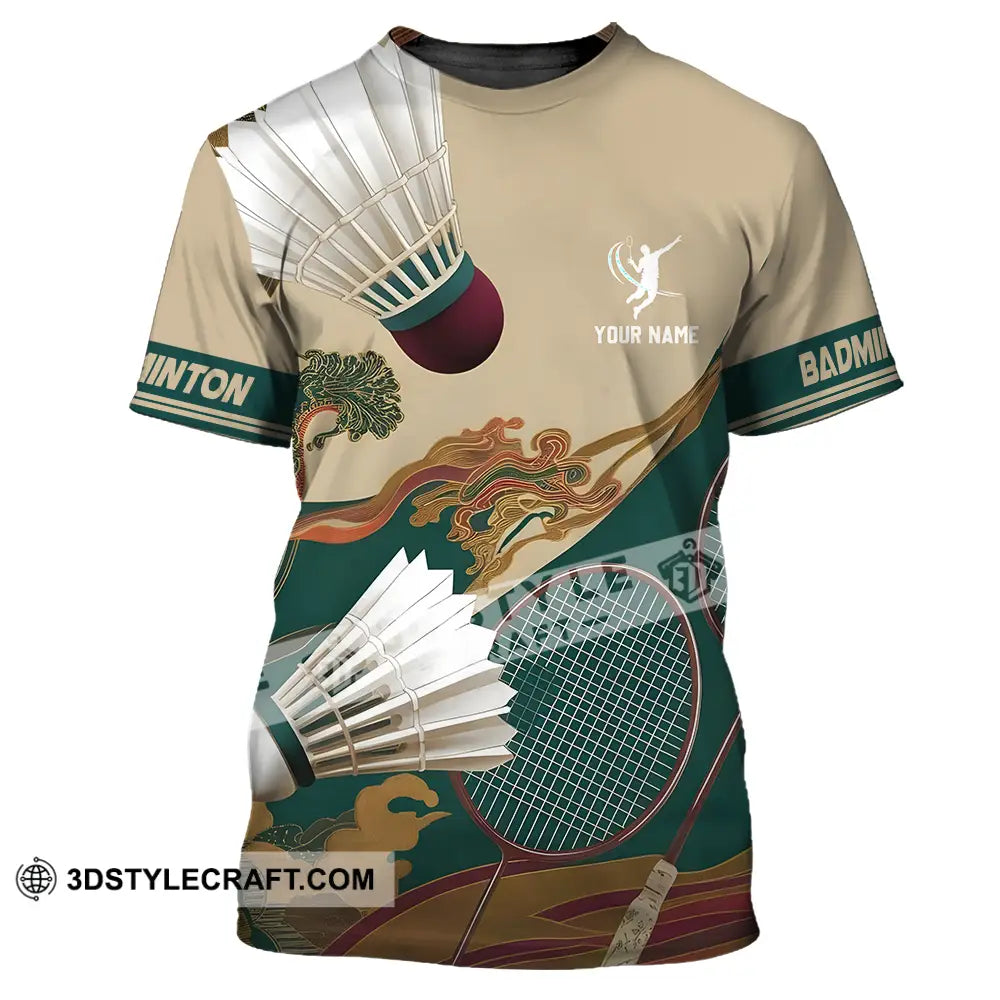 Unisex Shirt Custom Badminton Sport Shirt T Shirt / S T shirt