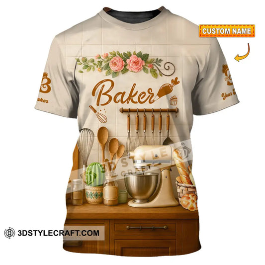 Unisex Shirt - Custom Baker Love Baking Shirt T-shirt