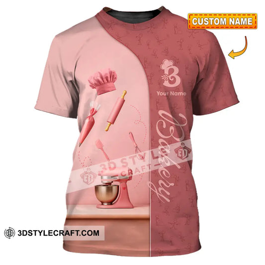 Unisex Shirt - Custom Bakery Pink Cute Shirt T-shirt