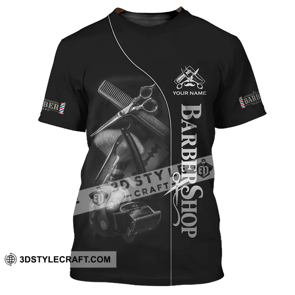 Unisex Shirt Custom Barber Shop Shirt T Shirt / S T shirt