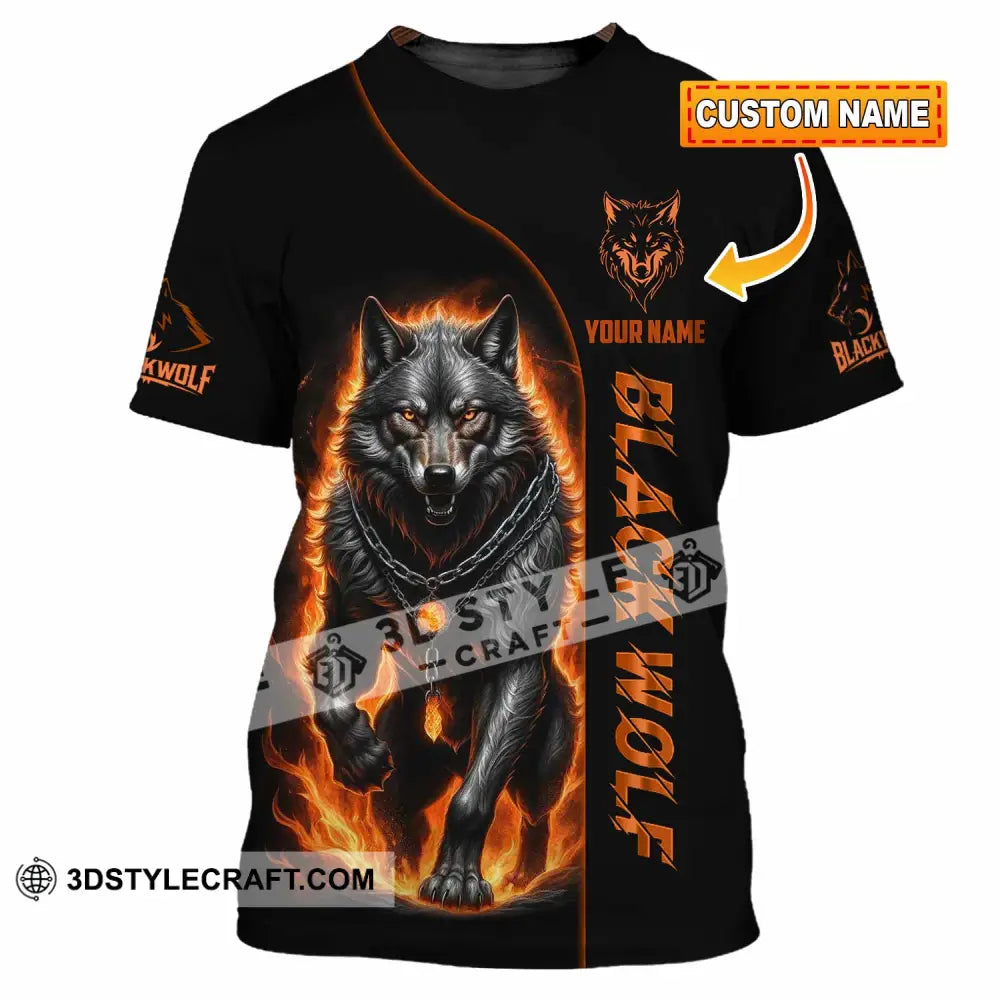 Unisex Shirt - Custom Black Wolf Shirt T-shirt