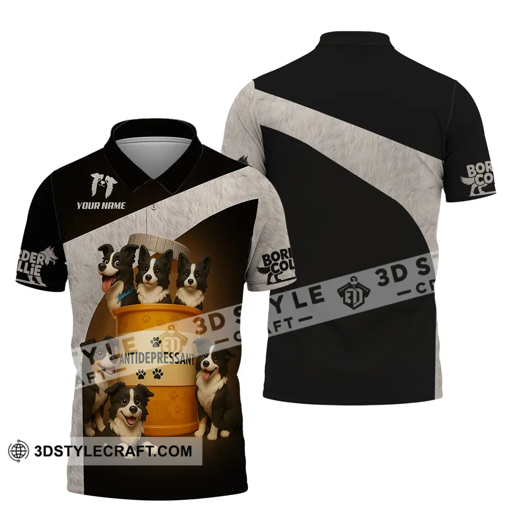 Unisex Shirt - Custom Border Collie Shirt Polo Shirt / S T-shirt