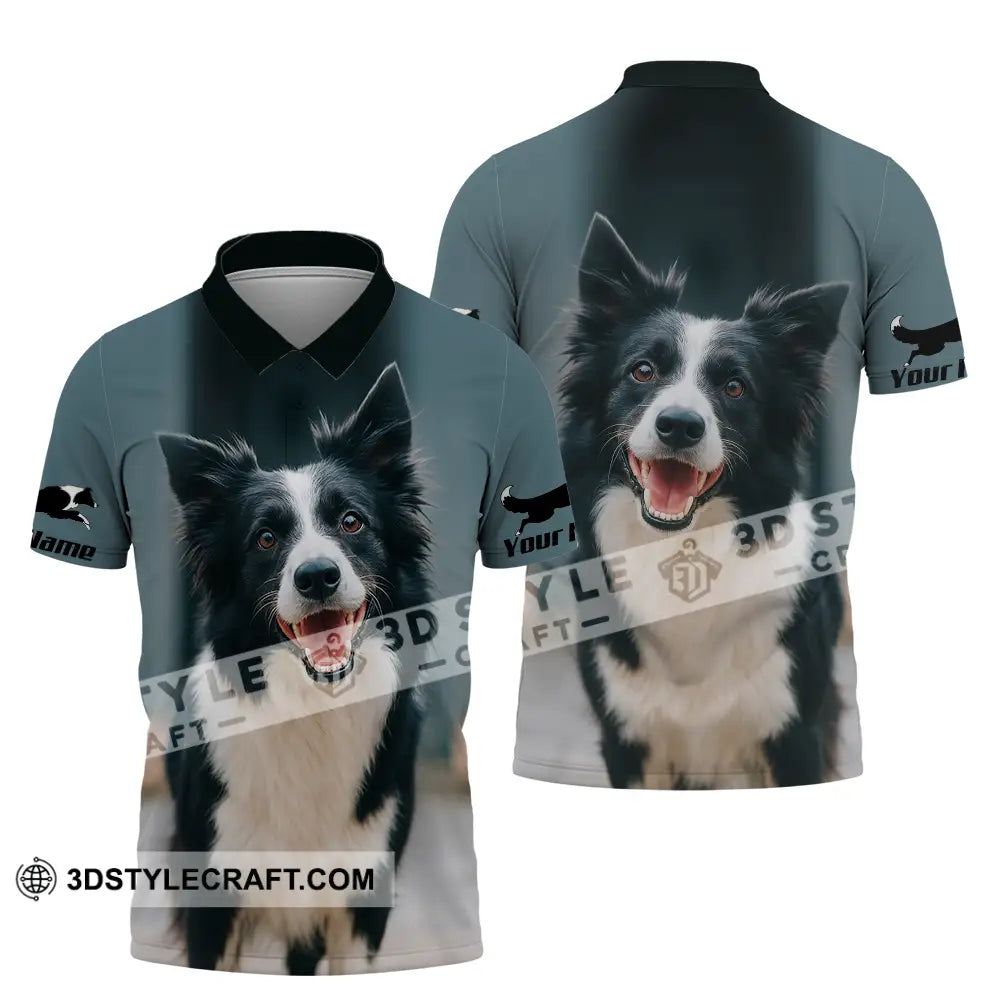 Unisex Shirt - Custom Border Collie Shirt Polo Shirt / S T-shirt