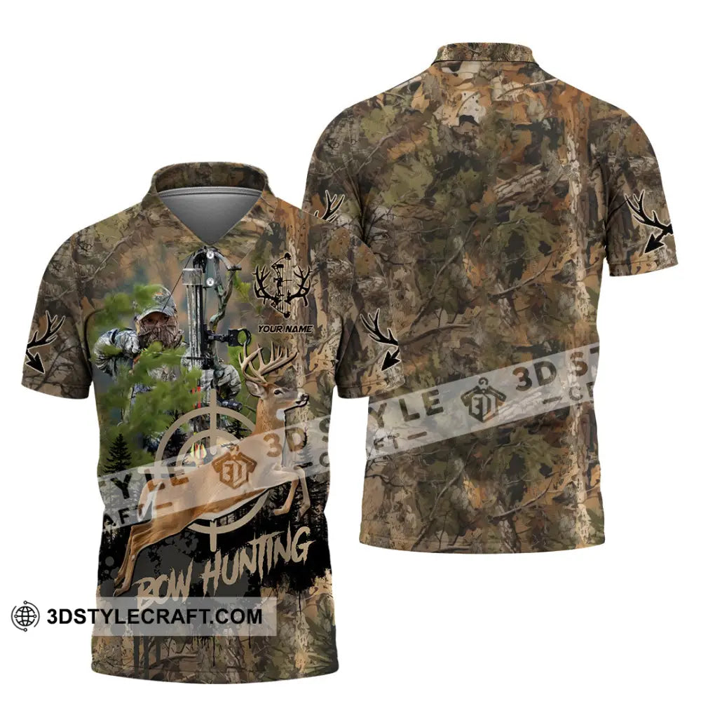 Unisex Shirt - Custom Bow Hunting Shirt Polo Shirt / S T-shirt