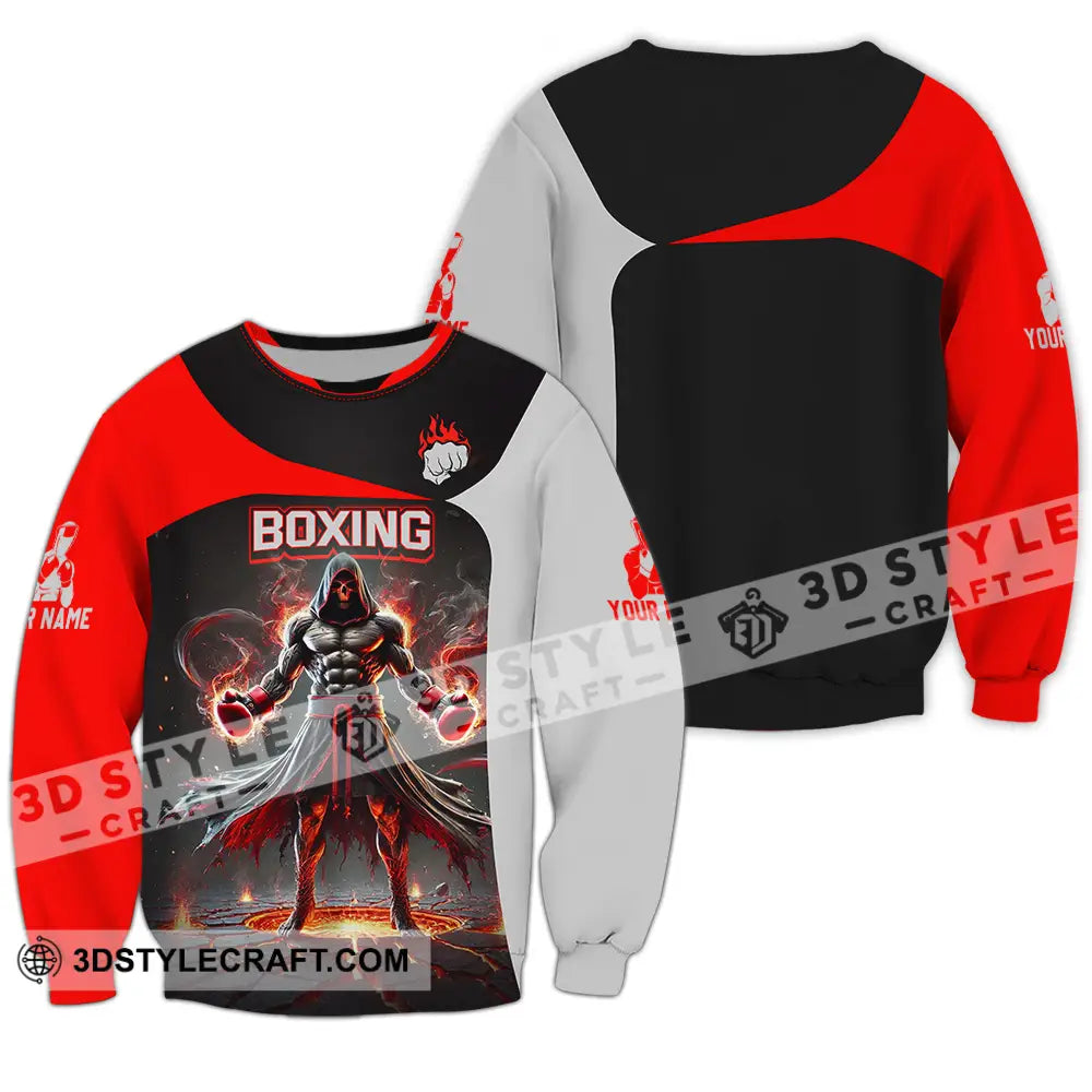 Unisex Shirt - Custom Boxing Player Shirt Long Sleeve / S T-shirt