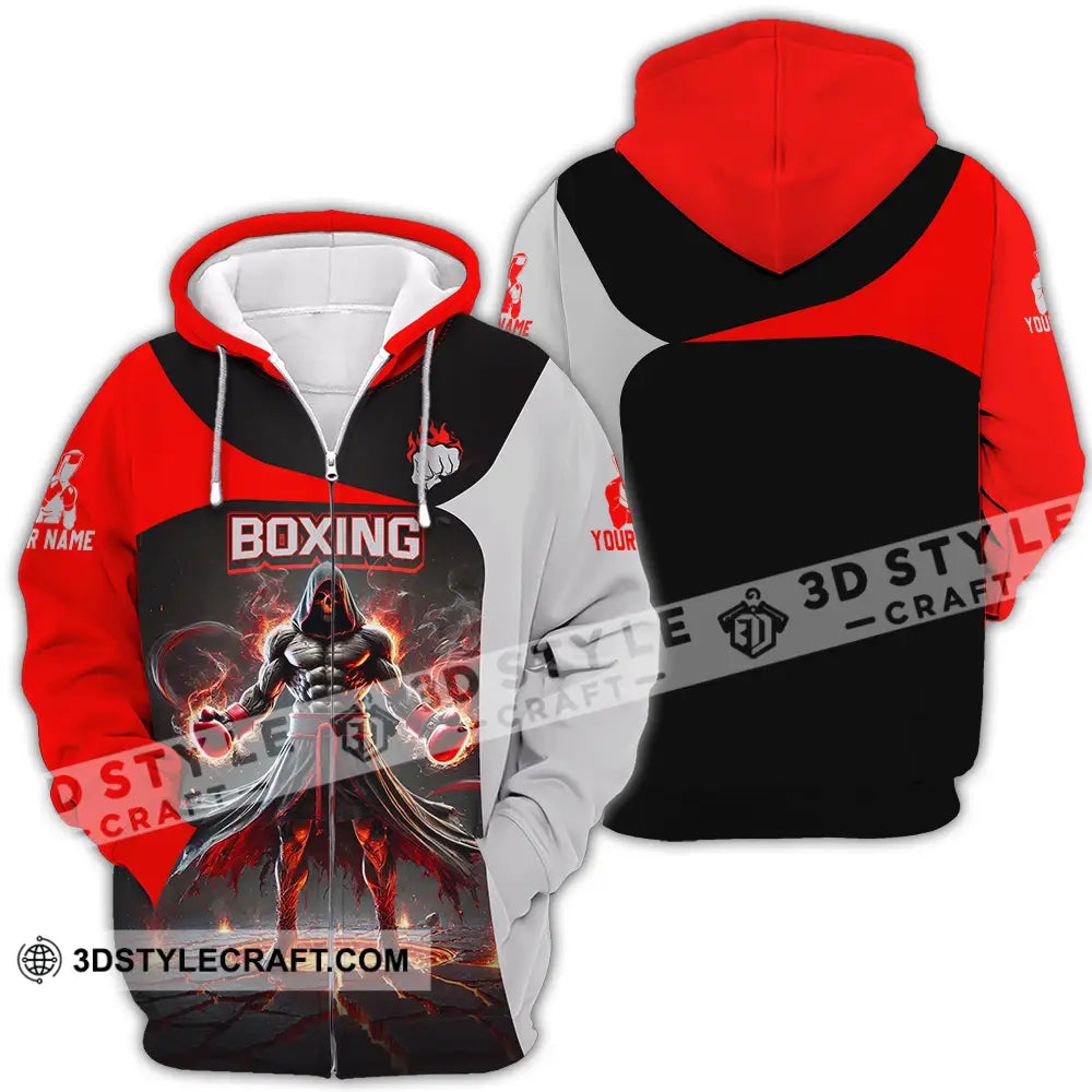 Unisex Shirt - Custom Boxing Player Shirt Zipper Hoodie / S T-shirt