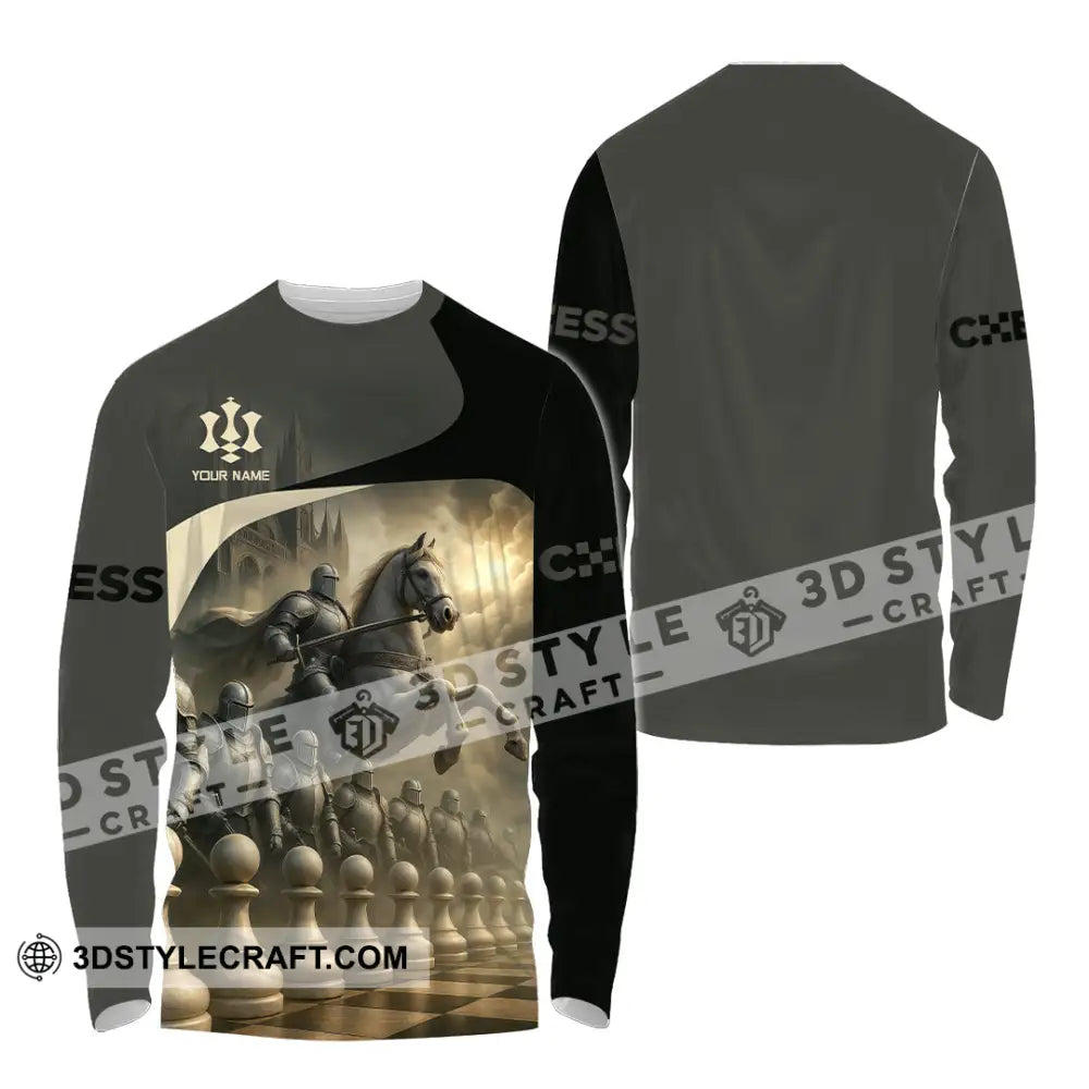 Unisex Shirt - Custom Chess Sport Shirt Long Sleeve Shirt / S T-shirt