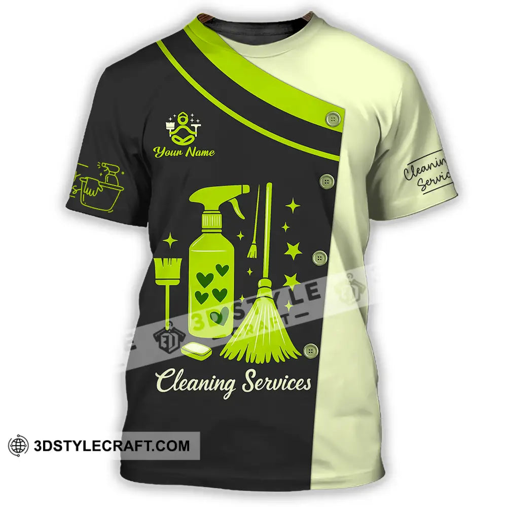 Unisex Shirt - Custom Cleaning Service Shirt T-Shirt / S T-shirt