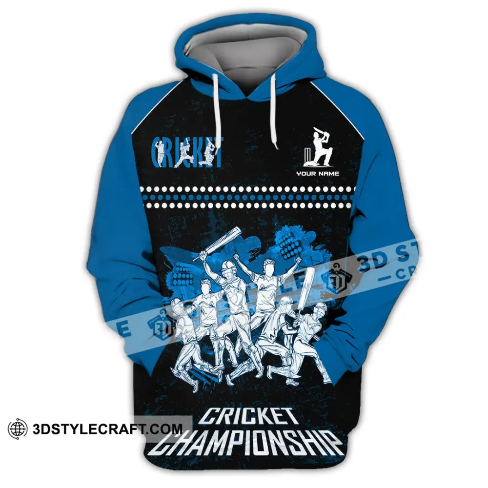 Unisex Shirt Custom Cricket Championship Shirt Hoodie / S T shirt