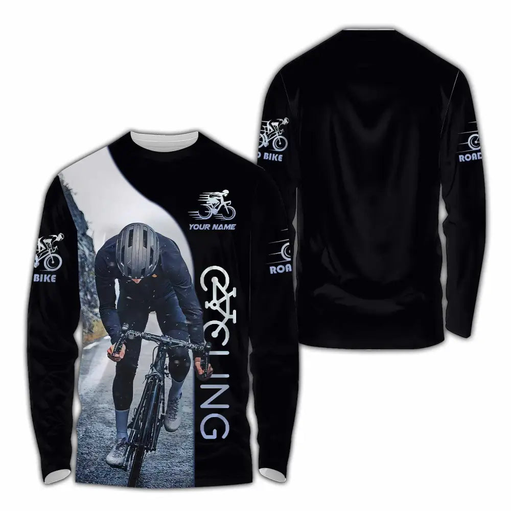 Unisex Shirt - Custom Cycling Player Shirt Long Sleeve Shirt / S T-shirt