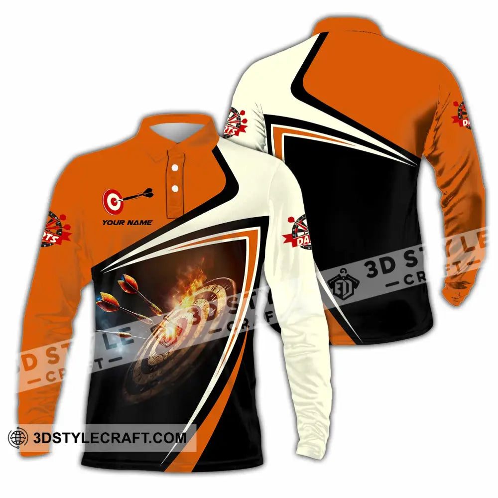 Unisex Shirt - Custom Dart Lover Sport Shirt Long Sleeve Polo / S T-shirt