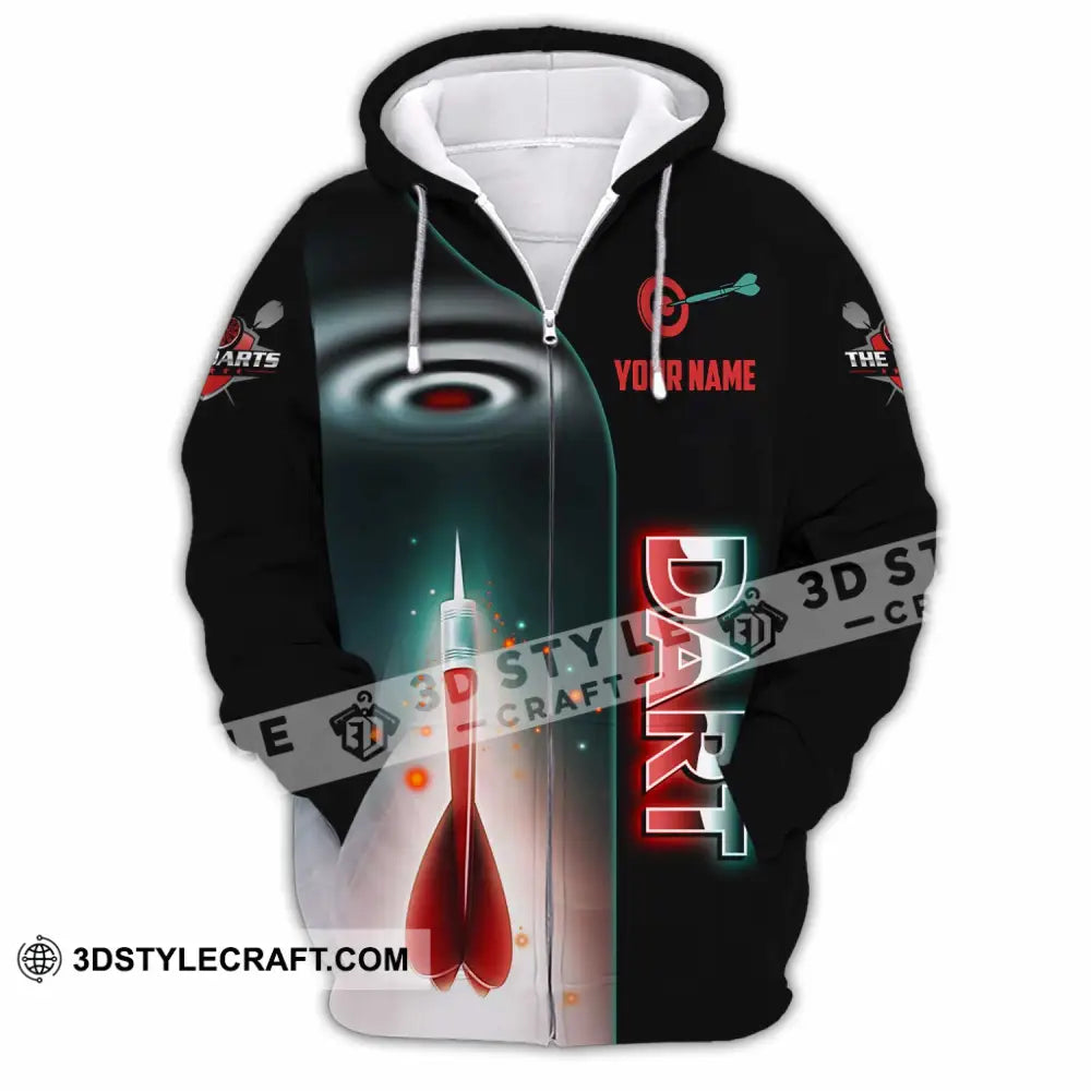 Unisex Shirt - Custom Dart Lover Sport Shirt Zipper Hoodie / S T-shirt