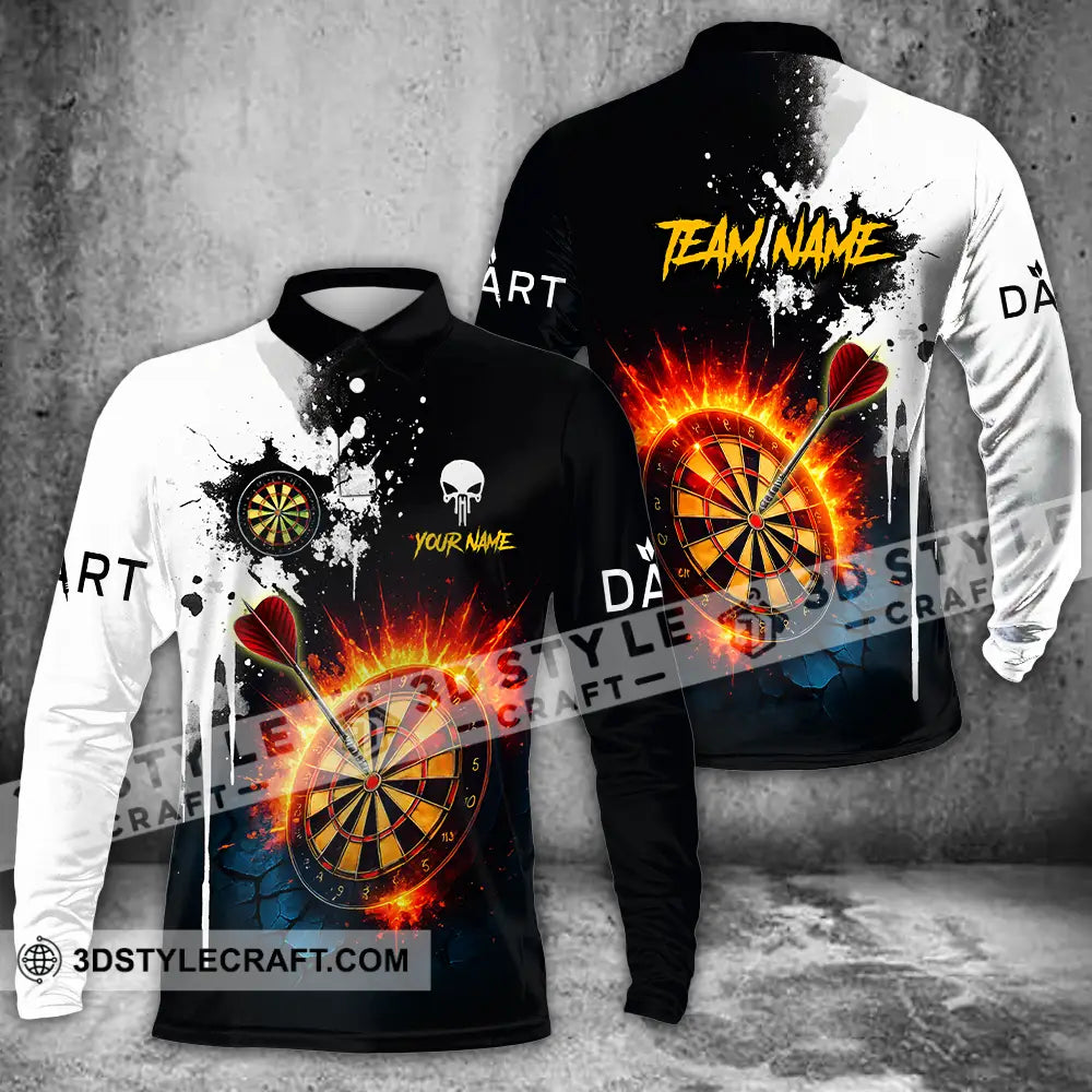 Unisex Shirt - Custom Darts Shirt Long Sleeve Polo / S T-shirt