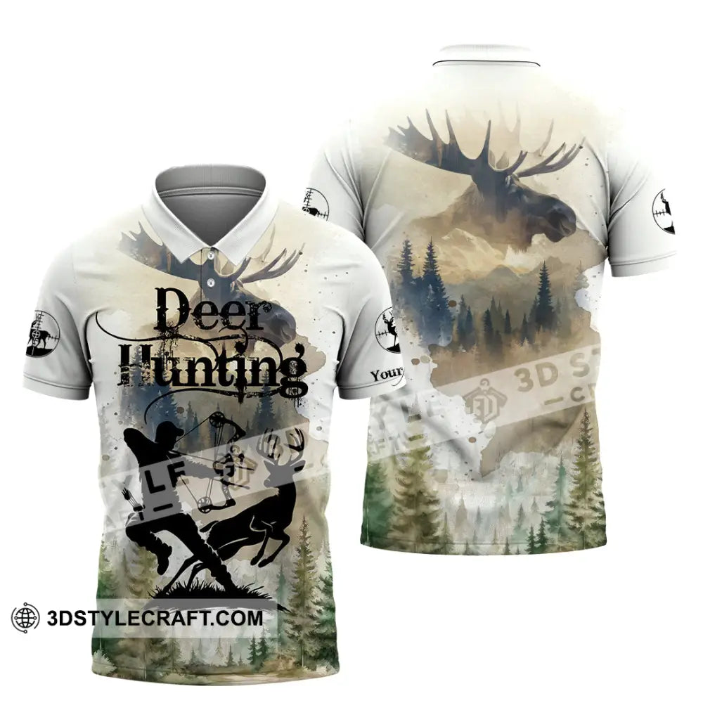 Unisex Shirt - Custom Deer Hunting Shirt Polo Shirt / S T-shirt