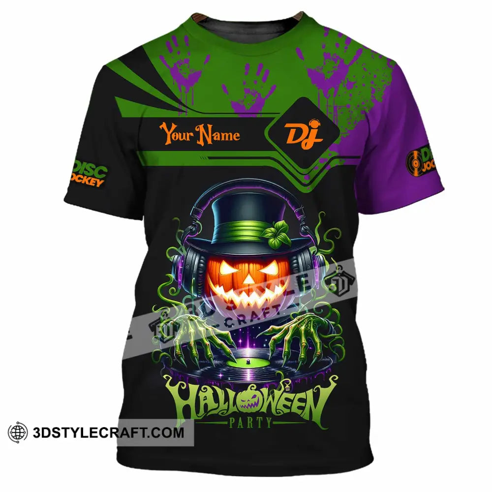 Unisex Shirt Custom DJ Halloween Party Shirt T Shirt / S T shirt