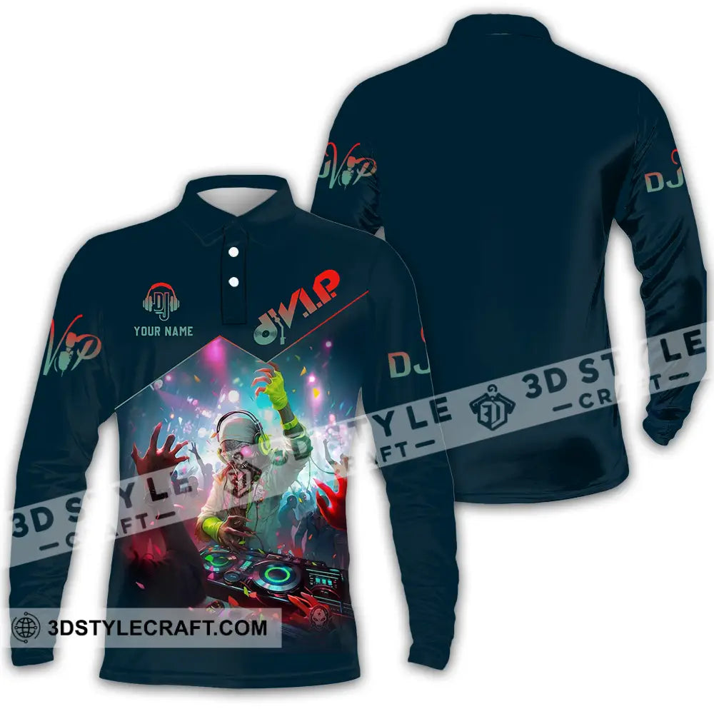 Unisex Shirt Custom DJ Shirt Long Sleeve Polo / S T shirt