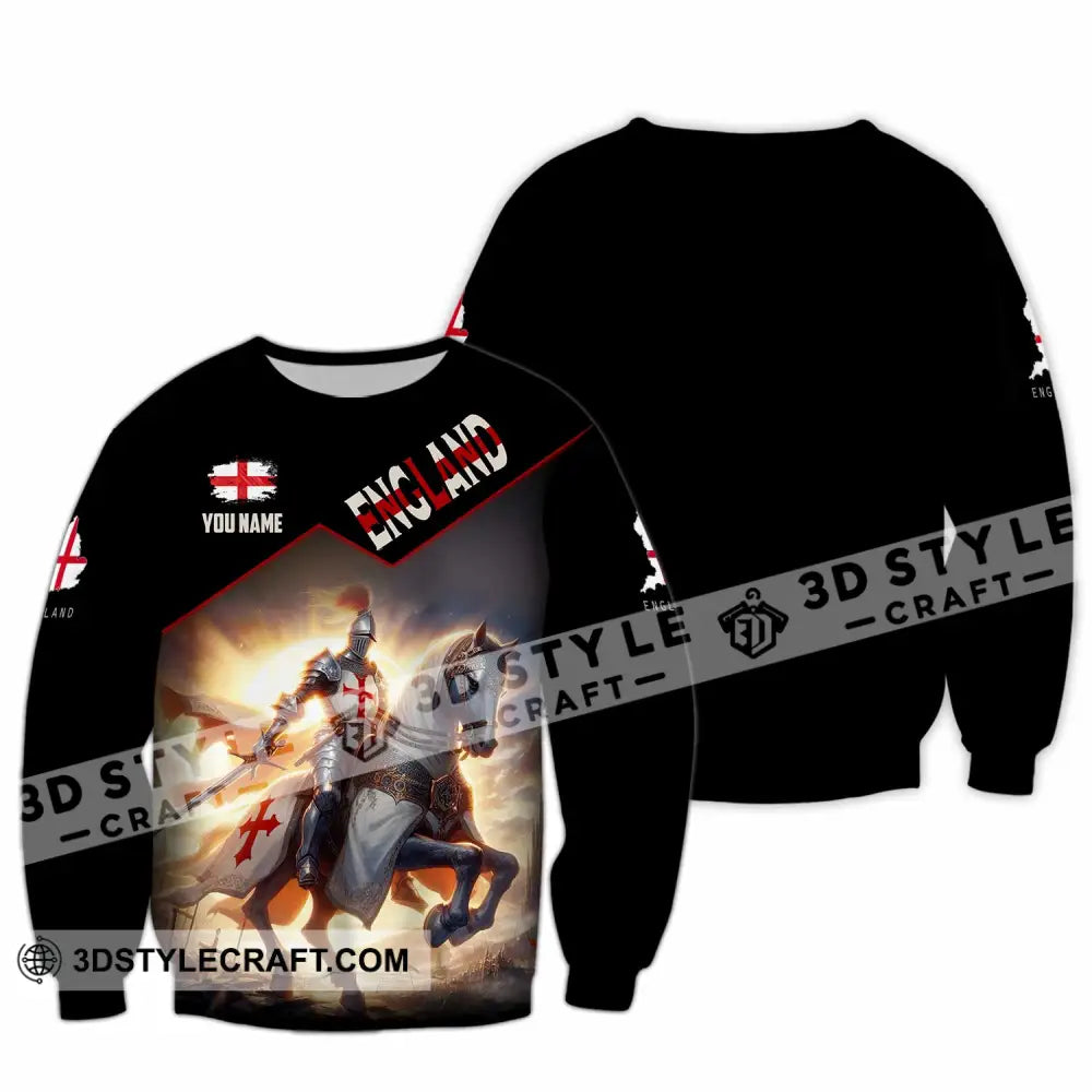Unisex Shirt - Custom England Shirt Long Sleeve / S T-shirt