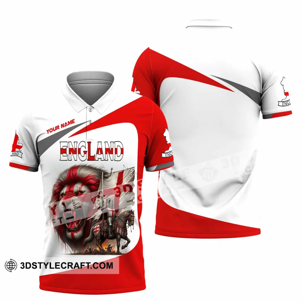 Unisex Shirt - Custom England Shirt Polo Shirt / S T-shirt
