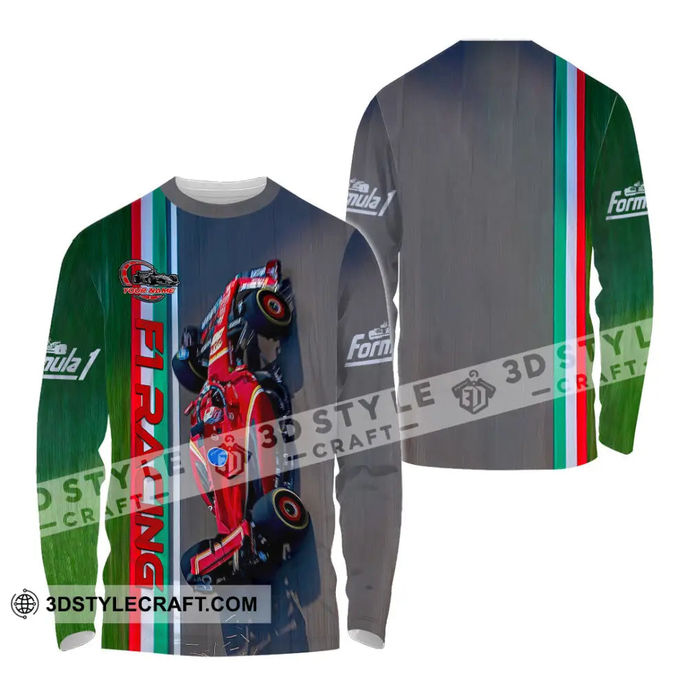 Unisex Shirt - Custom F1 Racing Shirt Long Sleeve Shirt / S T-shirt