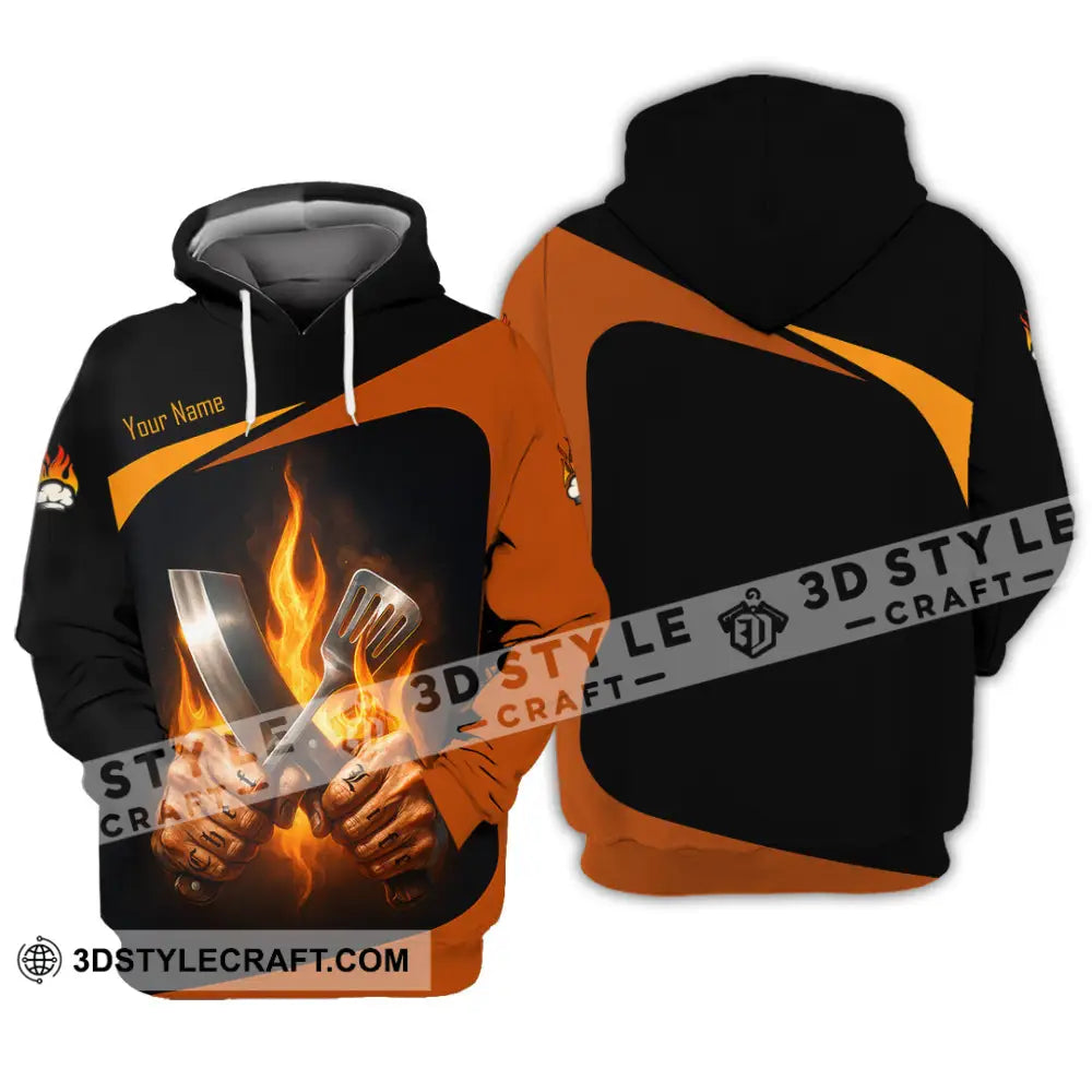 Unisex Shirt - Custom Fire Master Chef Shirt Hoodie / S T-shirt