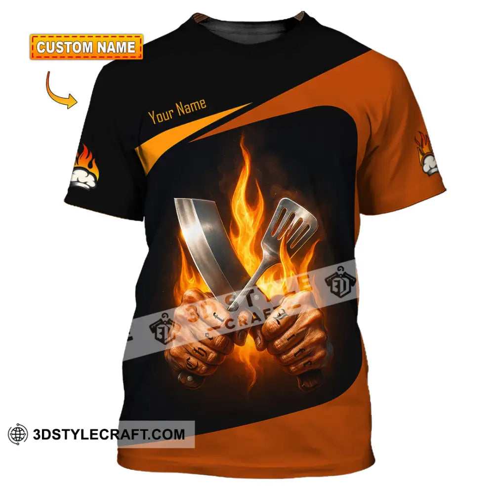 Unisex Shirt - Custom Fire Master Chef Shirt T-shirt