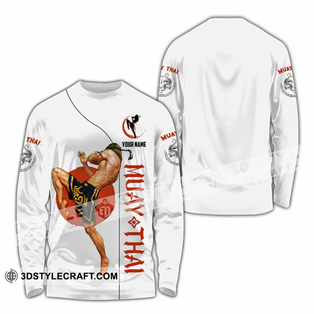 Unisex Shirt - Custom Shirt For Muay Thai Lover Long Sleeve Shirt / S T-shirt