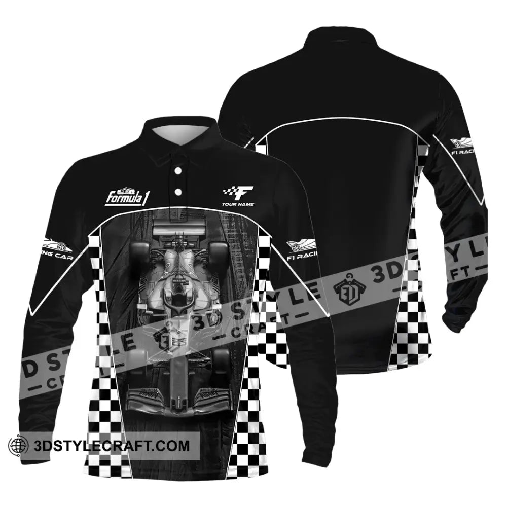 Unisex Shirt - Custom Formula 1 Shirt Long Sleeve Polo / S T-shirt