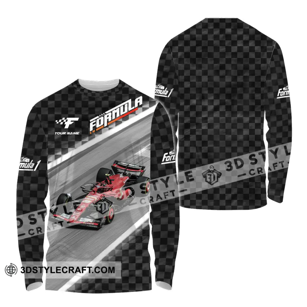 Unisex Shirt - Custom Formula 1 Shirt Long Sleeve Shirt / S T-shirt