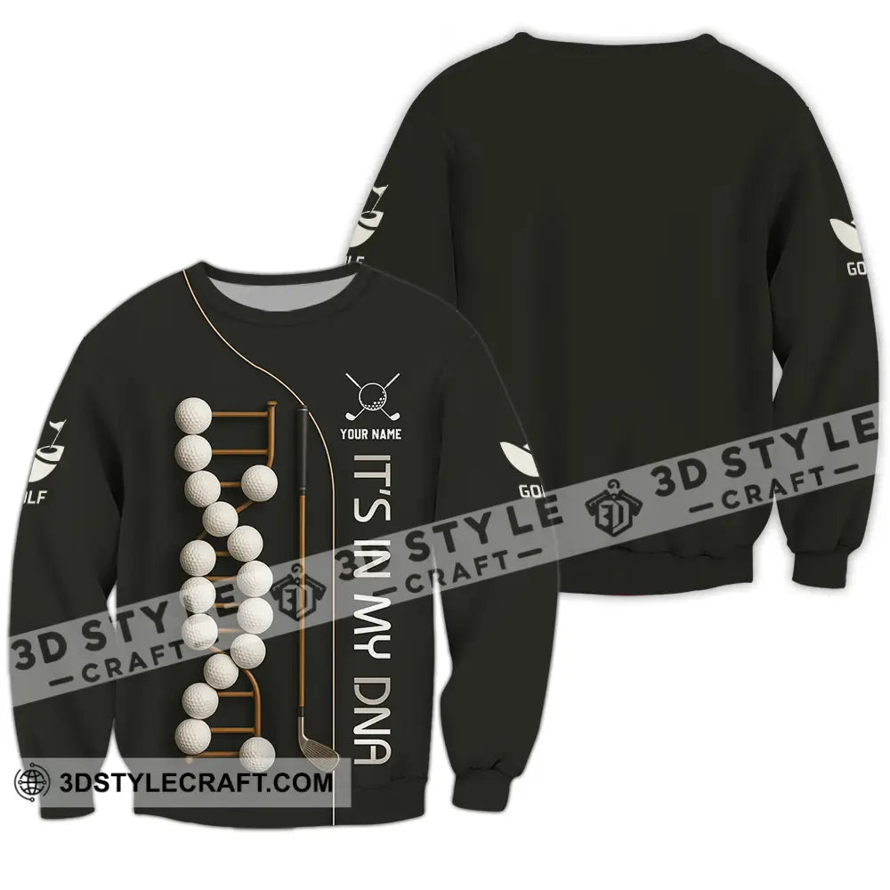 Unisex Shirt - Custom Golf In My DNA Shirt Long Sleeve / S T-shirt