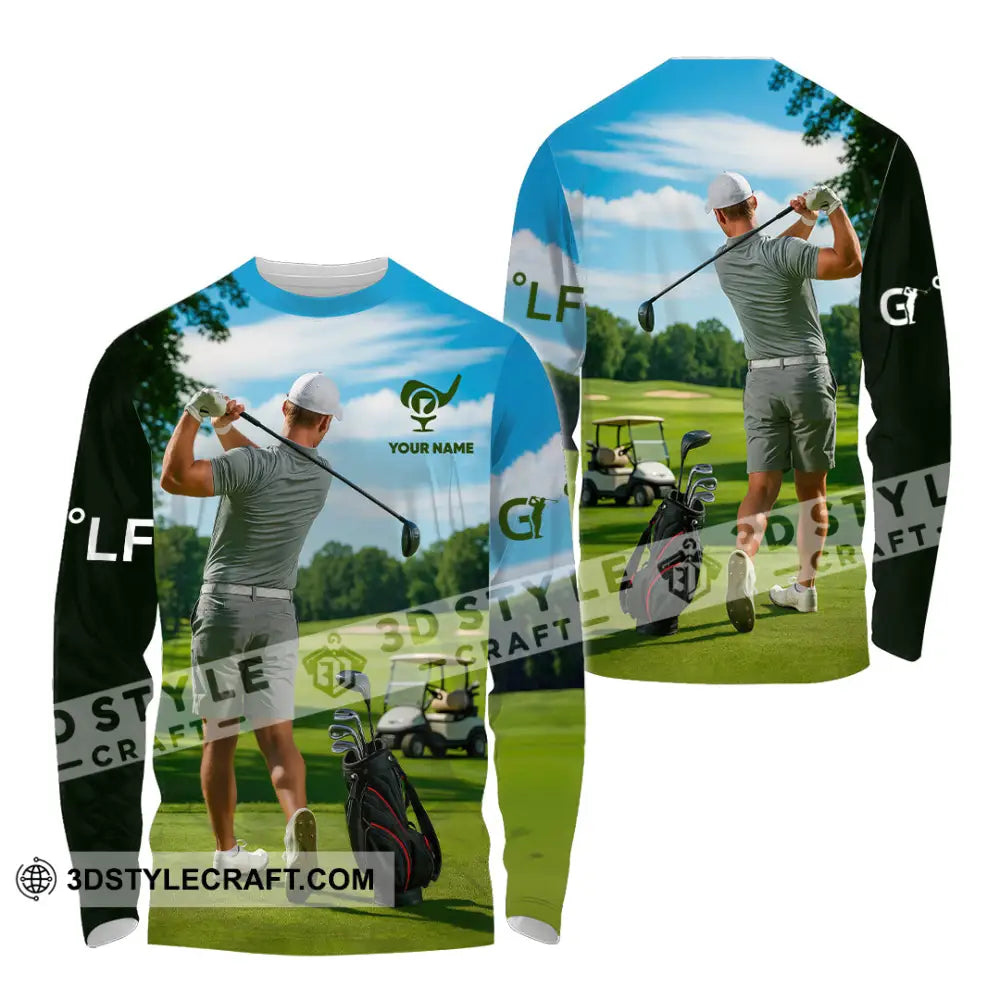 Unisex Shirt - Custom Golf Man Shirt Long Sleeve Shirt / S T-shirt