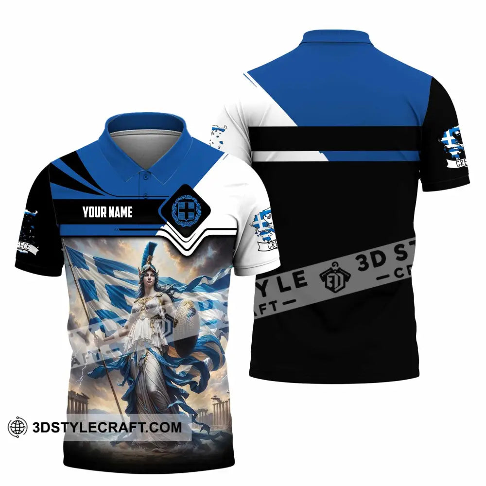 Unisex Shirt - Custom Greece Shirt Polo Shirt / S T-shirt