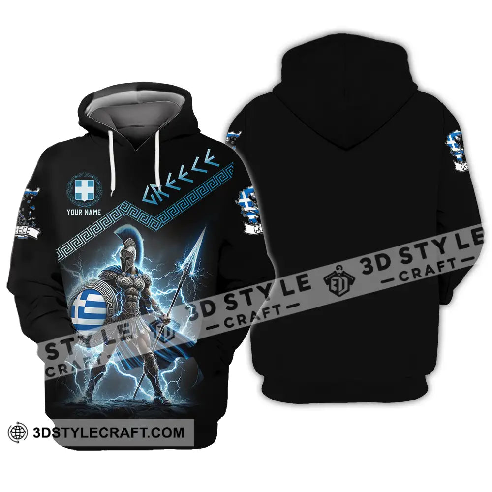 Unisex Shirt - Custom Greece Warrior Shirt Hoodie / S T-shirt