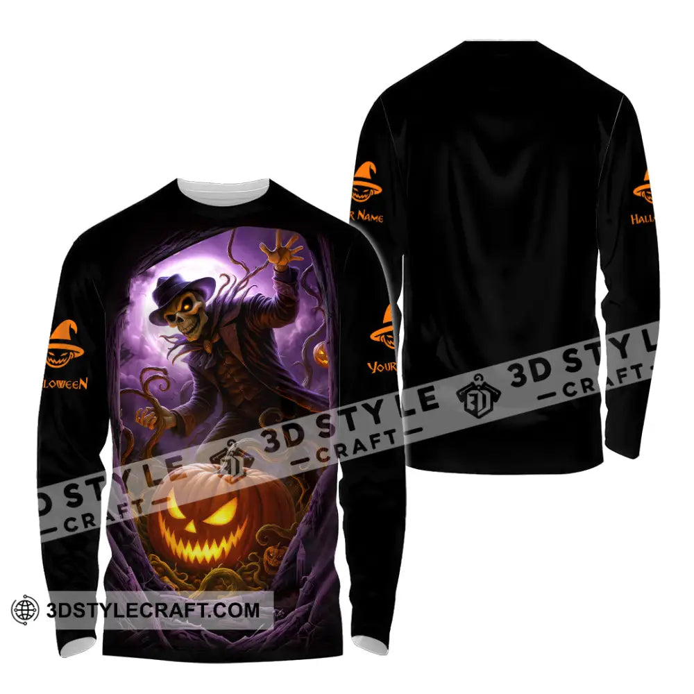 Unisex Shirt Custom Halloween Design Shirt Long Sleeve Shirt / S T shirt